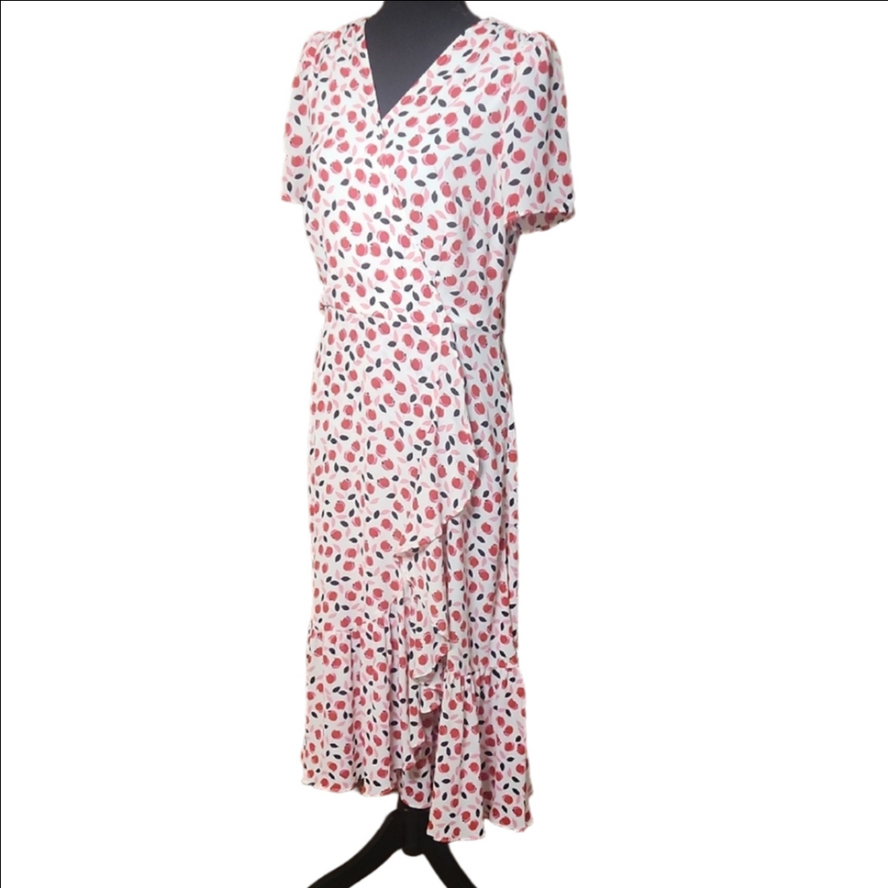 Talbots Patterned Midi Dress, Size 4